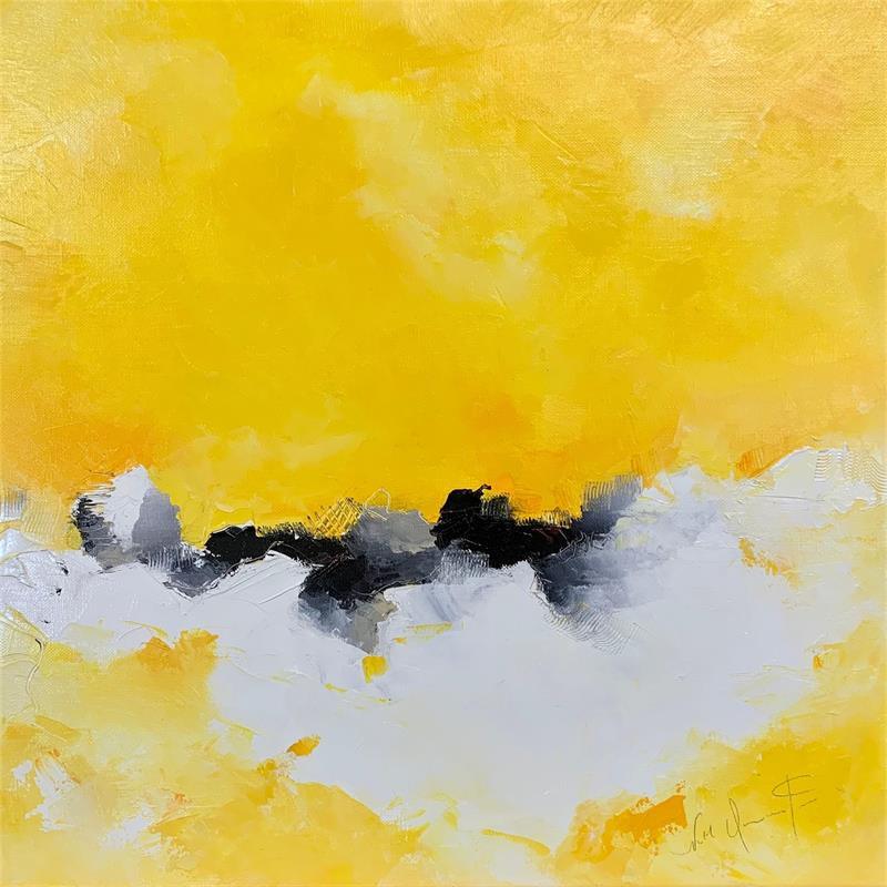 Painting Se sentir mieux by Dumontier Nathalie | Painting Abstract Minimalist Oil