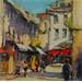 Gemälde Shopping in Paris von Joro | Gemälde Figurativ Urban Öl
