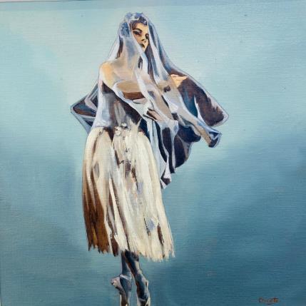 Painting Danse du voile by Chicote Celine | Painting Figurative Oil Life style