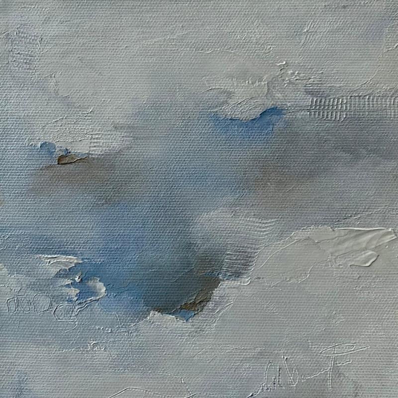 Painting la tête dans les nuages by Dumontier Nathalie | Painting Abstract Oil Minimalist