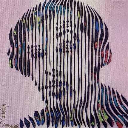 Painting Stromae by Schroeder Virginie | Painting Pop art Mixed Pop icons