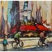 Painting 8 - Busy day in Paris by Joro | Painting Figurative Urban Oil