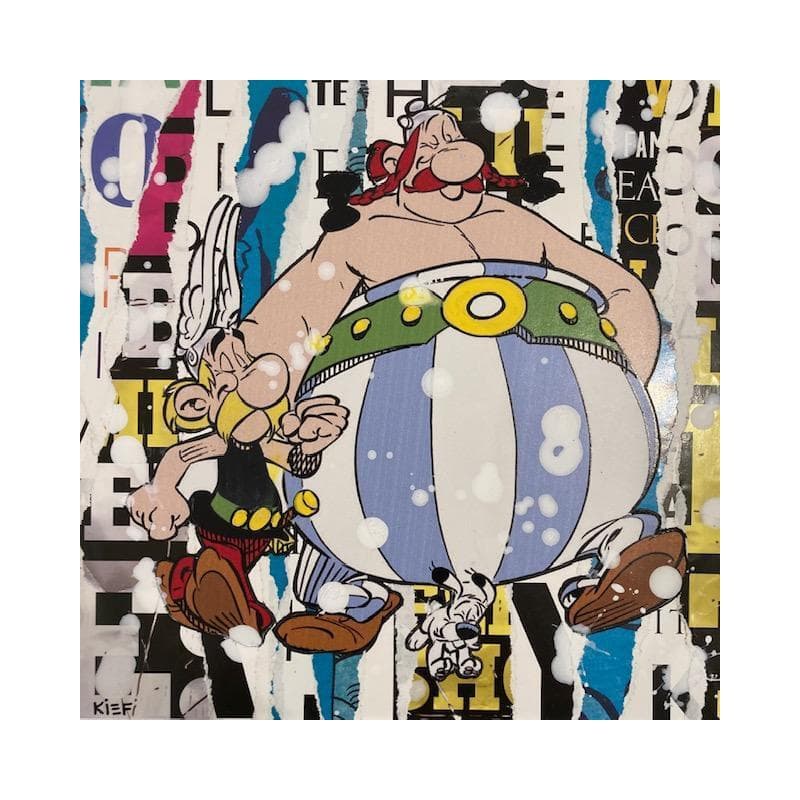 Peinture Asterix et Obelix par Lamboley Franck | Tableau Pop Art Mixte icones Pop