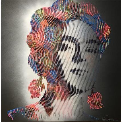 Peinture Frida, une vie construite comme une œuvre d'art par Schroeder Virginie | Tableau Pop Art Mixte icones Pop