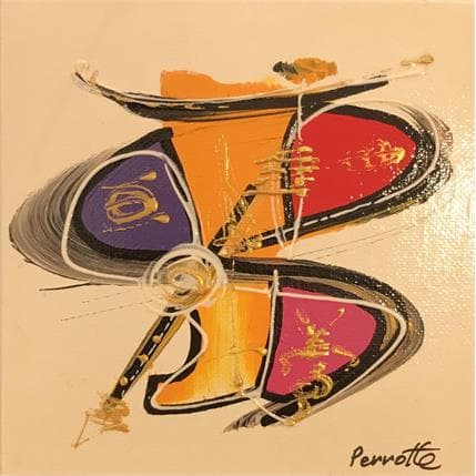Peinture Binox par Perrotte | Tableau Abstrait Acrylique minimaliste