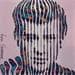 Peinture Notre idole Jonnhy Hallyday par Schroeder Virginie | Tableau Pop Art Mixte icones Pop