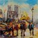 Painting 9 - bouquinistes in Paris by Joro | Painting Figurative Urban Oil