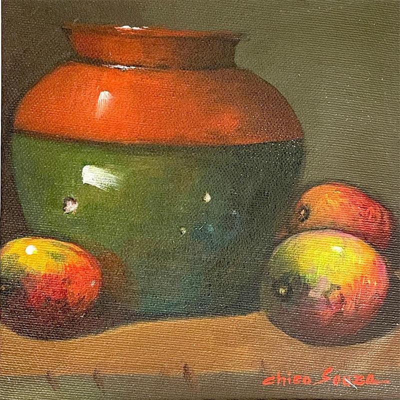 Painting antique by Chico Souza | Painting Figurative Still-life Oil
