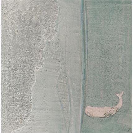 Painting Respirare by Roma Gaia | Painting Figurative Mixed Animals, Marine, Minimalist