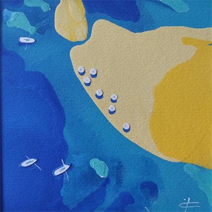 Painting BEACH by Gozdz Joanna | Painting Abstract Acrylic Minimalist