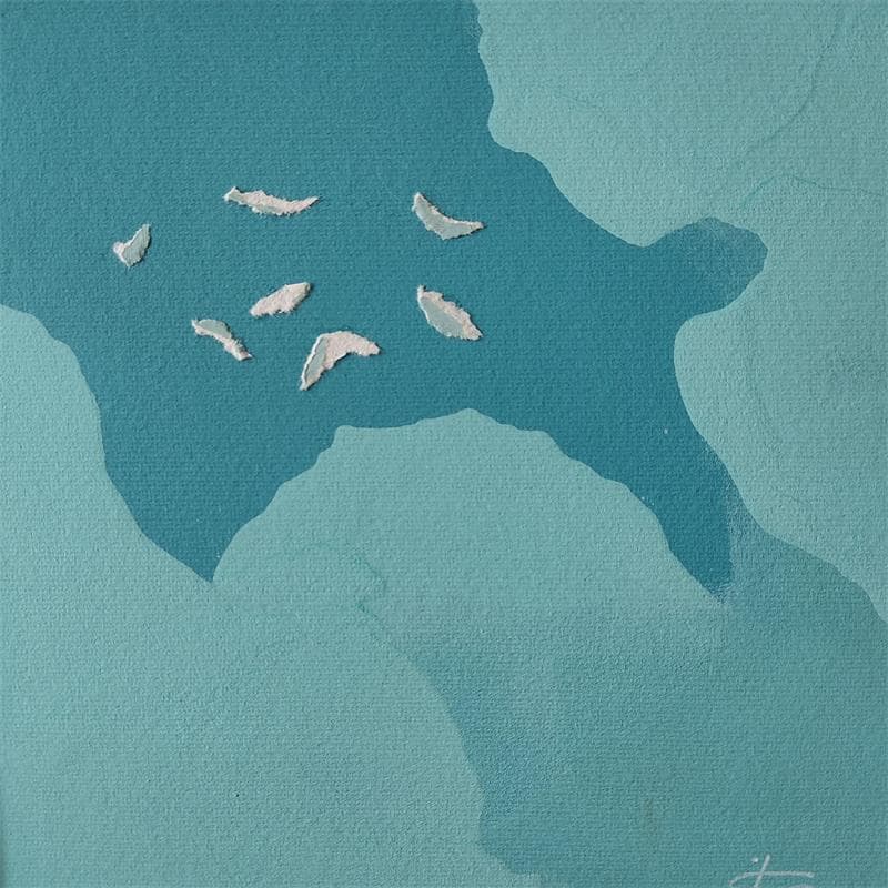 Painting DO AS BIRDS DO by Gozdz Joanna | Painting Abstract Minimalist Acrylic