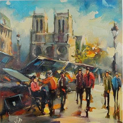 Gemälde 29 - Notre -Dame de Paris von Joro | Gemälde Figurativ Öl Urban