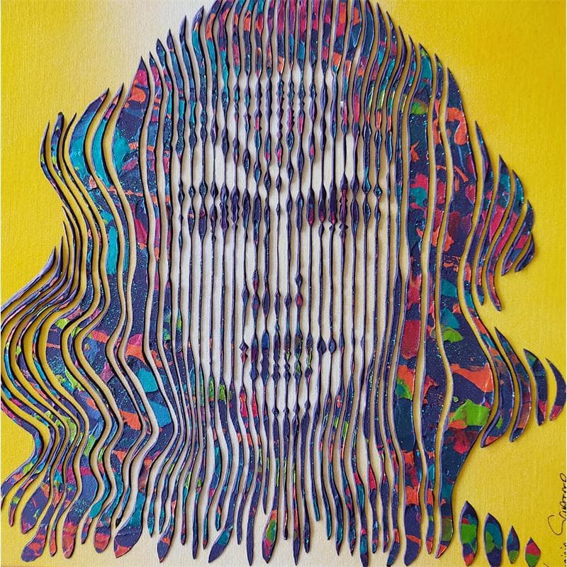 Gemälde La force de Wonder Woman von Schroeder Virginie | Gemälde Pop-Art Pop-Ikonen Acryl