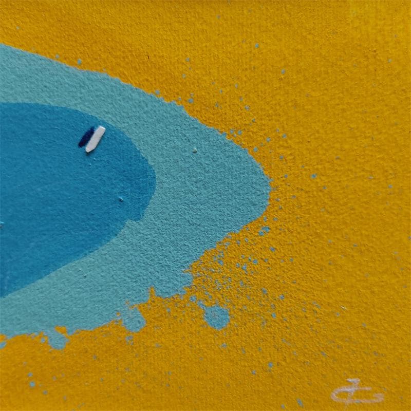 Painting LONELY CRUISE by Gozdz Joanna | Painting Abstract Minimalist Acrylic