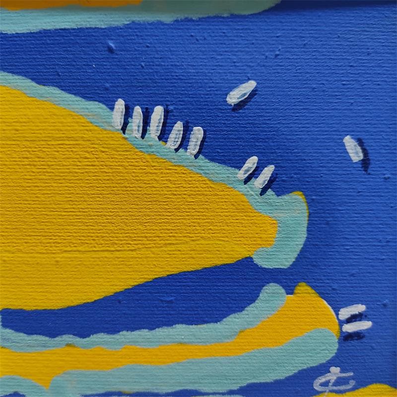 Gemälde IN THE MIDDLE OF THE SEA von Gozdz Joanna | Gemälde Abstrakt Minimalistisch Acryl