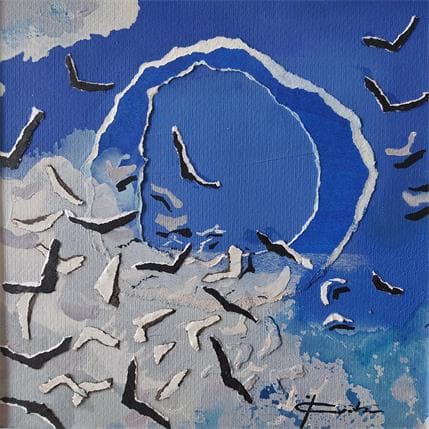 Painting BIRDS 16 09 18 22.17 by Gozdz Joanna | Painting Abstract Acrylic Minimalist