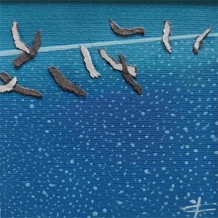 Peinture BIRDS 07 21 18 14 par Gozdz Joanna | Tableau Abstrait Acrylique minimaliste
