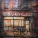 Peinture Fort Hamilton Diner par Graffmatt | Tableau Street Art Portraits Graffiti Acrylique