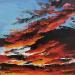 Gemälde SUNSET COUCHER DE SOLEIL N12 von Chen Xi | Gemälde Abstrakt Landschaften Öl