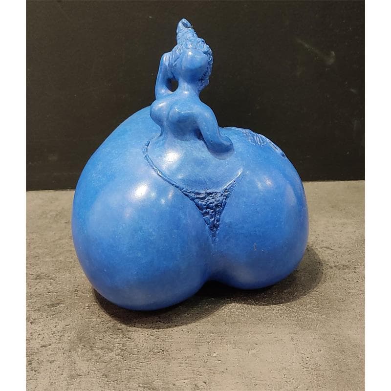 Sculpture Baren bleue par Silve Aude | Sculpture