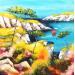 Painting CALANQUES DE MIOU by Sabourin Nathalie | Painting Figurative Landscapes Marine Oil