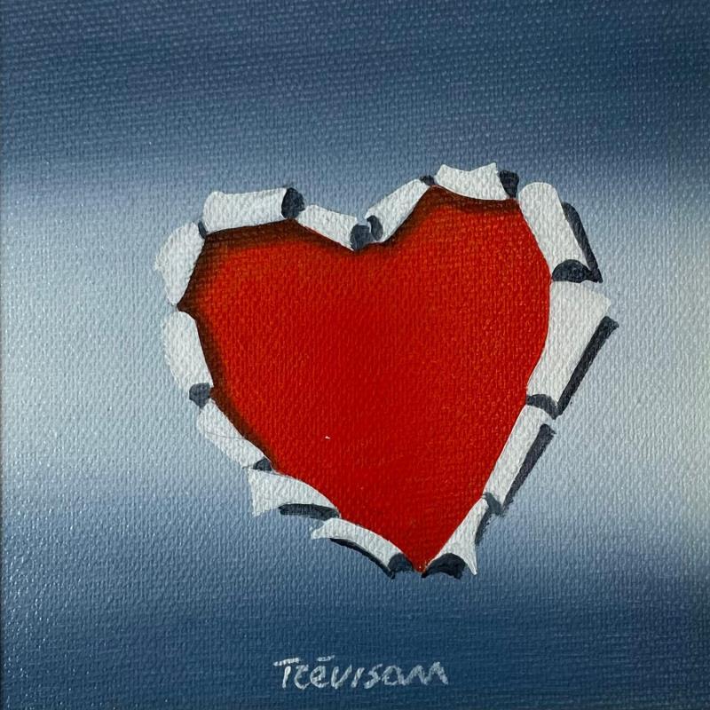 Peinture HIDDEN HEART par Trevisan Carlo | Tableau Surréalisme Animaux Huile Acrylique
