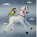 Painting FRIENDS by Trevisan Carlo | Painting Surrealism Animals Oil Acrylic