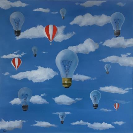Painting IDEAS THE SKY by Trevisan Carlo | Painting Surrealist Acrylic Animals