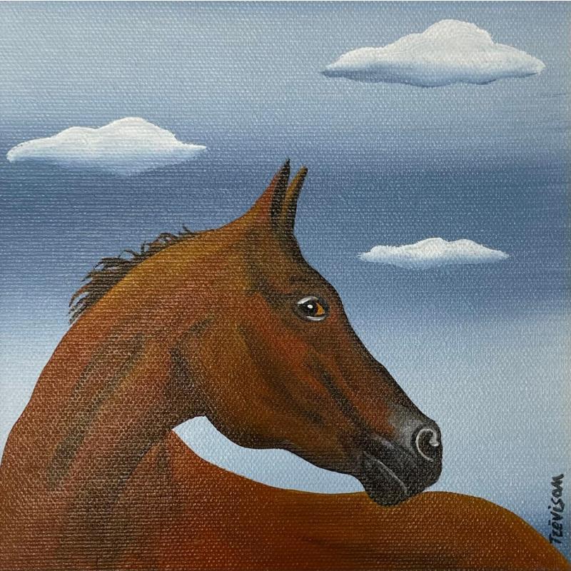 Painting HORSE by Trevisan Carlo | Painting Surrealism Animals Oil Acrylic