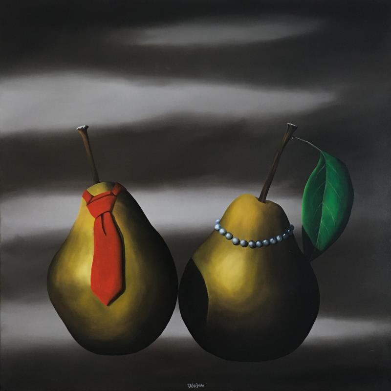Painting MR MRS WILLIAMS by Trevisan Carlo | Painting Surrealism Acrylic, Oil Animals