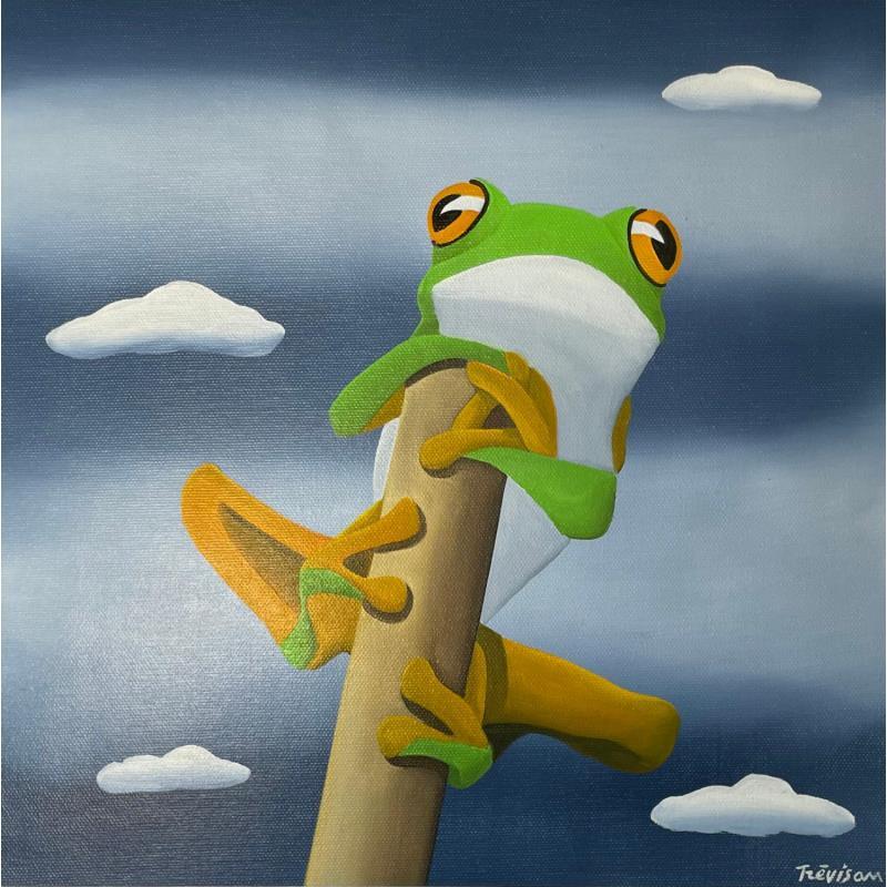 Painting THE GUARDIAN by Trevisan Carlo | Painting Surrealism Acrylic, Oil Animals
