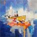 Gemälde Retour de pêche von Menant Alain | Gemälde Figurativ Marine Öl Acryl