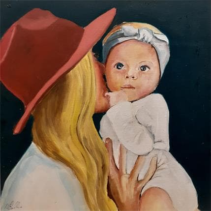 Painting Hat by Gallo Manuela | Painting Figurative Acrylic Life style