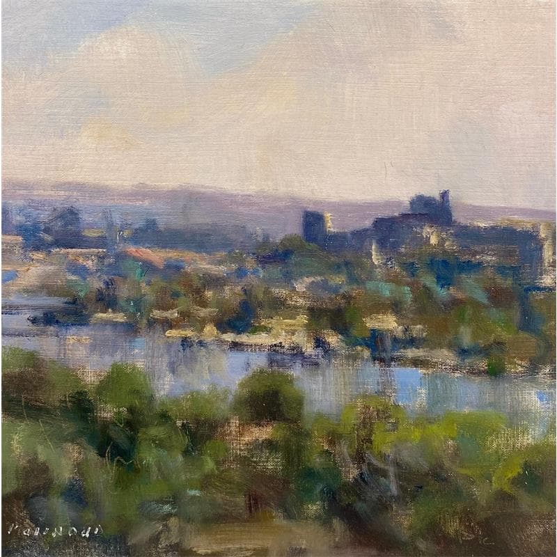 Painting Château-neuf du Pape - 2695 by Giroud Pascal | Painting Figurative Landscapes Oil
