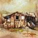 Gemälde Chabola von Cabello Ruiz Jose | Gemälde Figurativ Landschaften Öl