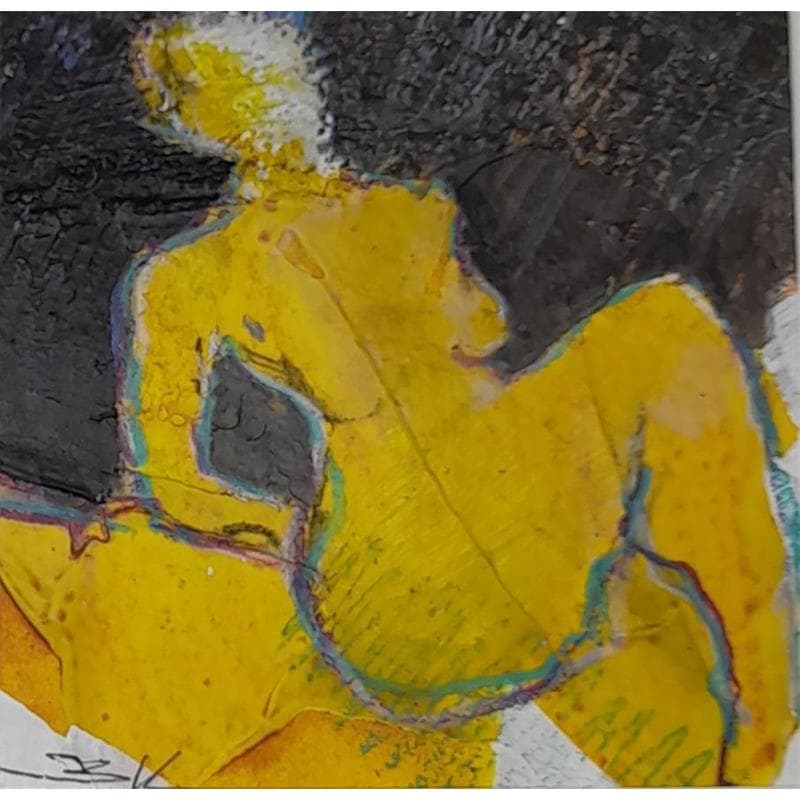 Gemälde J'aime le citron von Kerbastard Béatrice | Gemälde Figurativ Akt Acryl