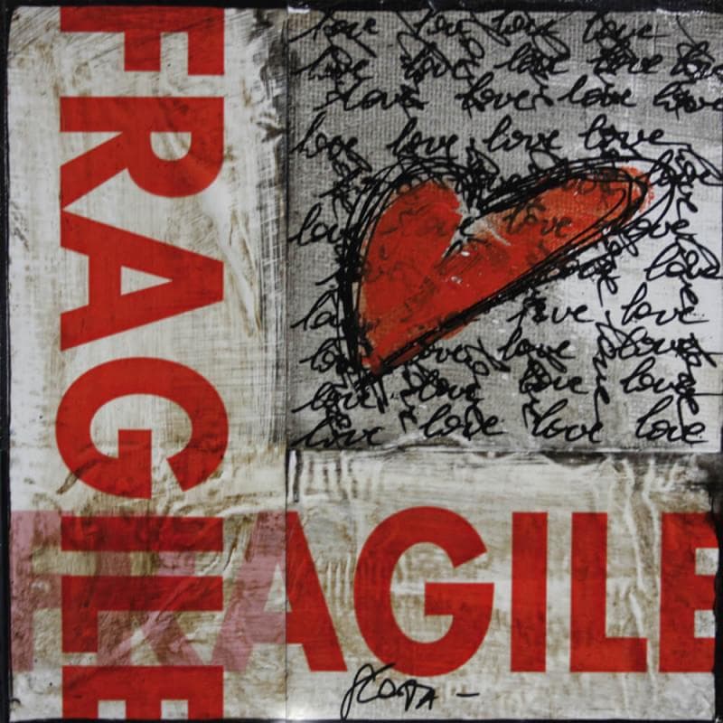 Small paintings Fragile love by Sophie Costa Carré d’artistes
