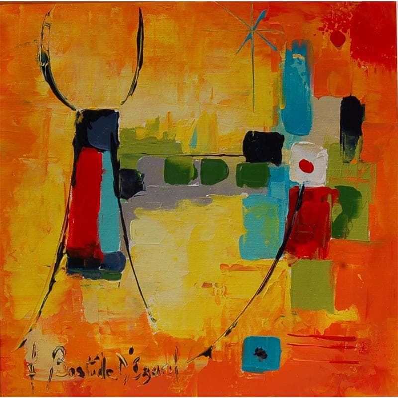 Painting TOROS by Bastide d´Izard Armelle | Painting Abstract Acrylic