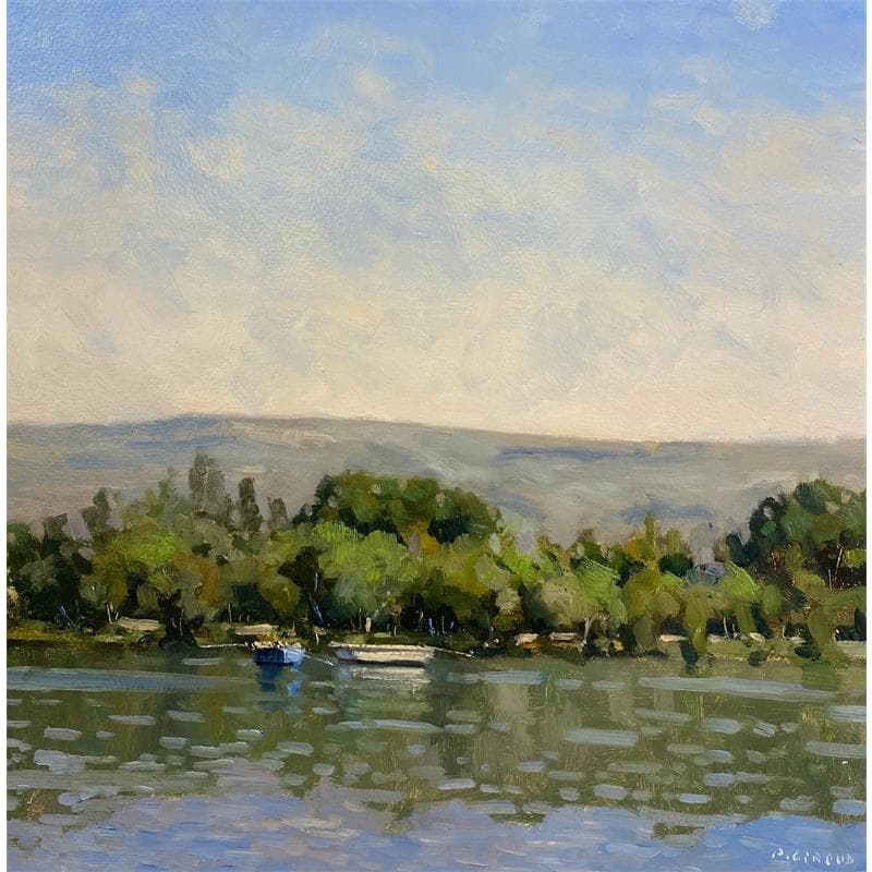 Painting Lac d'Esparon - 2523 by Giroud Pascal | Painting Figurative Landscapes Oil