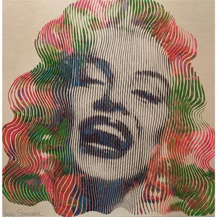 Gemälde Marilyn von Schroeder Virginie | Gemälde Pop art Mischtechnik Pop-Ikonen