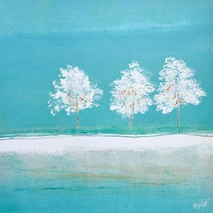 Small Paintings Trois Arbres Dans Le Fil De L Eau By Odile Escolier Carre D Artistes