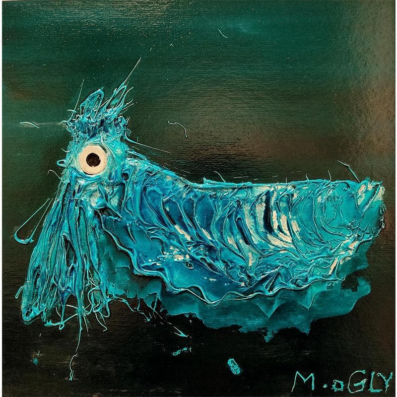 Painting Retrogravus by Moogly | Painting Figurative Animals Acrylic