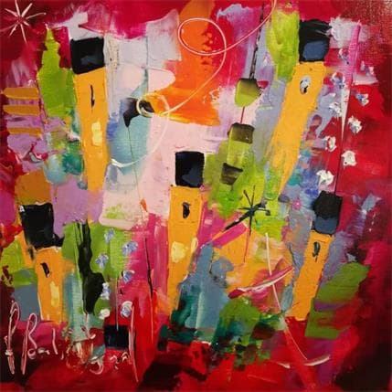 Painting ENSEMBLE by Bastide d´Izard Armelle | Painting Abstract Oil Landscapes