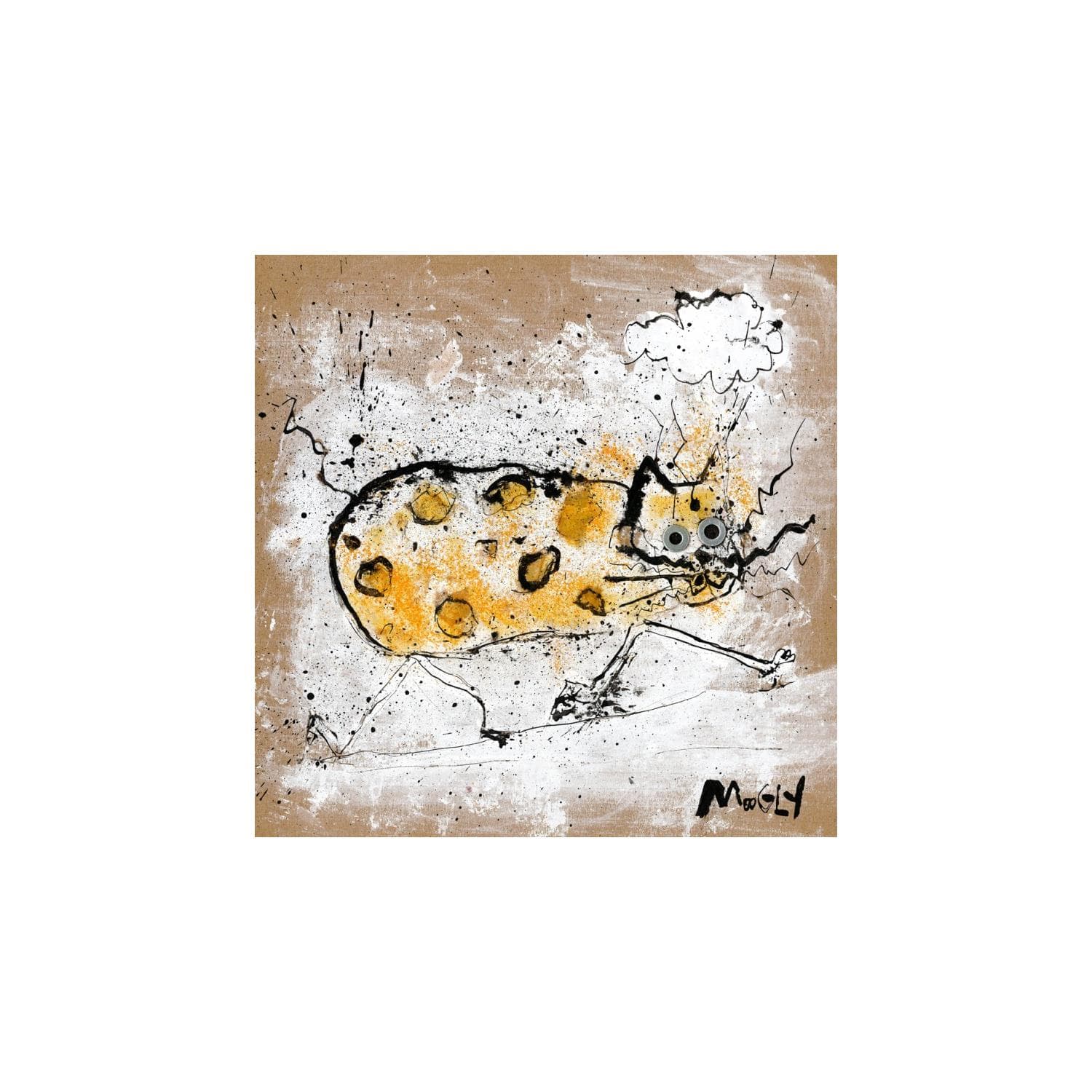 Small Paintings Bebe Tigre Domestique By Moogly Carre D Artistes