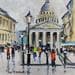 Peinture Panthéon Paris par Lallemand Yves | Tableau Figuratif Acrylique Vues urbaines
