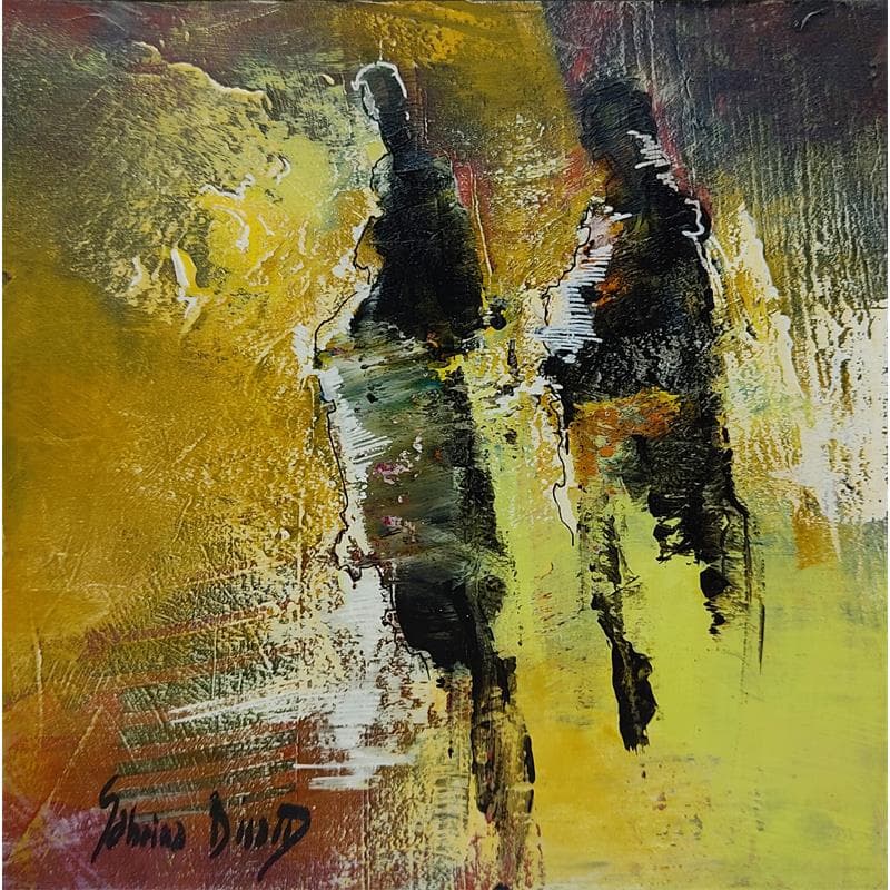 Painting P 1613 by Sabrina Bisard | Painting Abstract Mixed Life style
