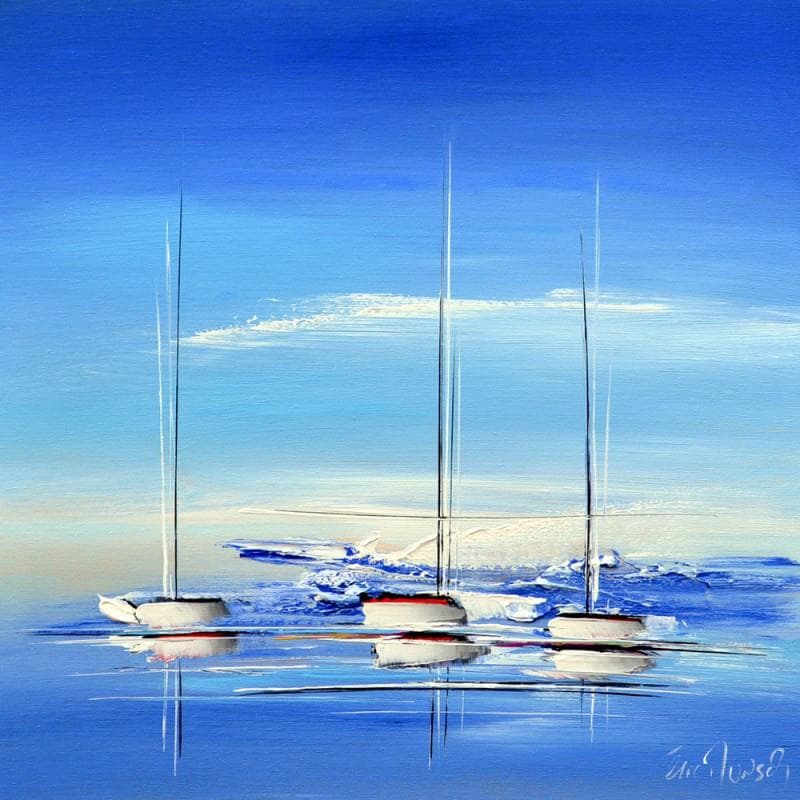 Peintures grand format Bleu de l'ocÃ©an par Eric Munsch - CarrÃ© dâ€™artistes