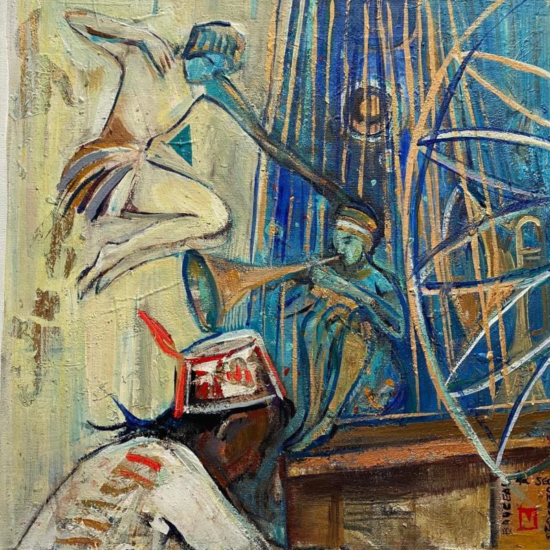 Painting JAZZ by Machi | Painting Figurative Acrylic, Oil Life style