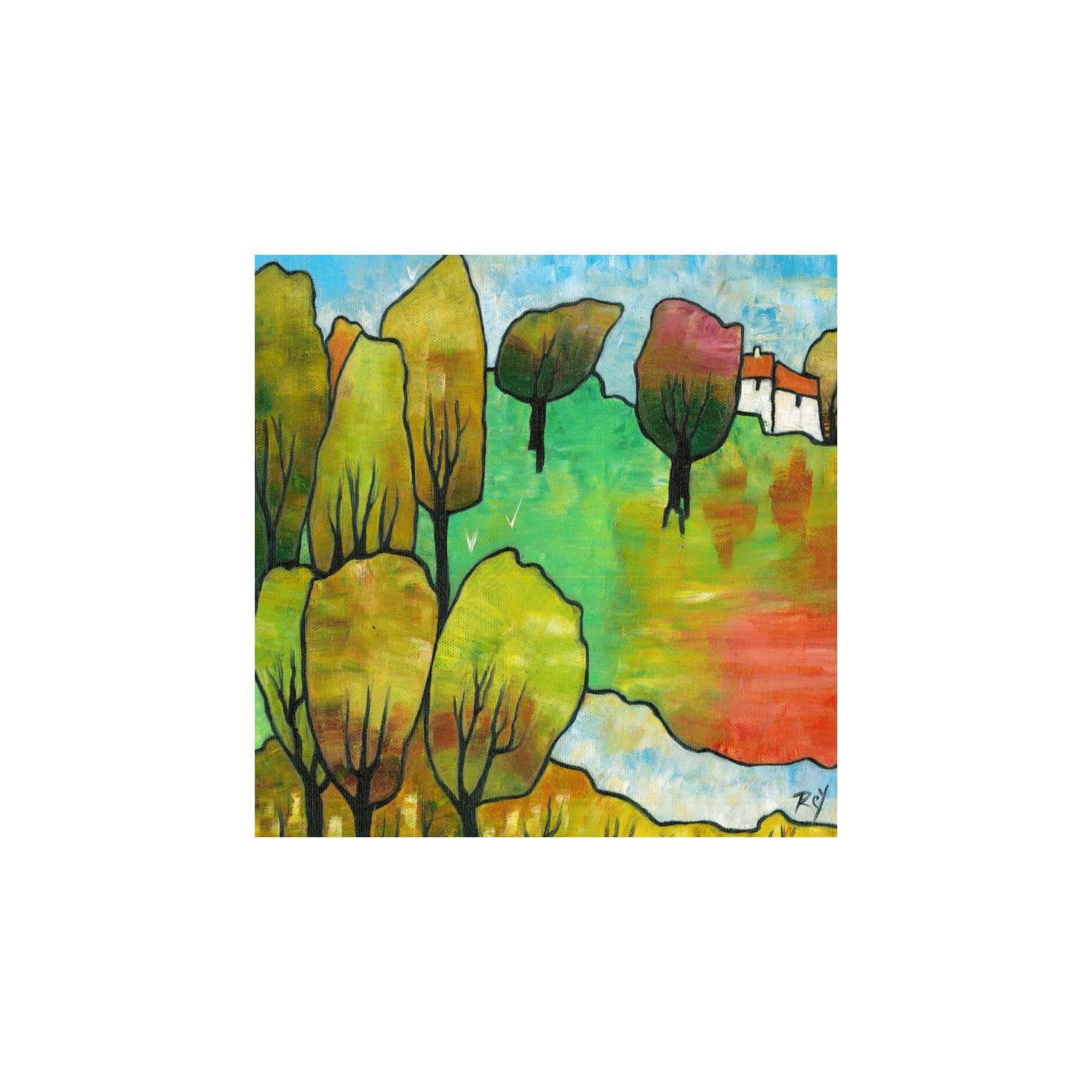 Peinture La rivière par Carré d'artistes