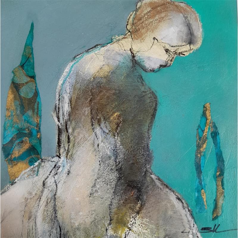 Painting La provence Dorée by Kerbastard Béatrice | Painting Figurative Acrylic Nude